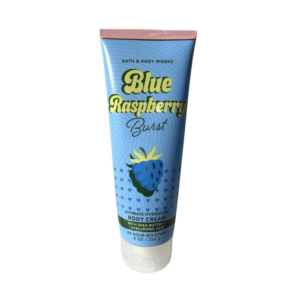 Rare Bath & Body Works Women Blue Raspberry Burst Ultimate Hydration Body Cream